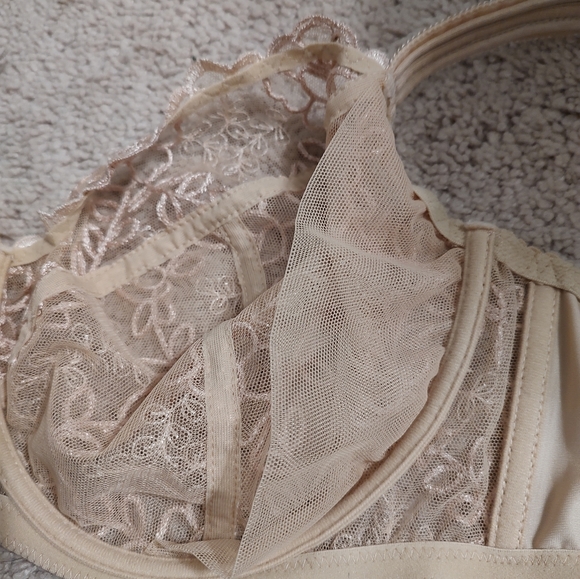 🍂 EUC Samanta Model A922 Full Coverage Unlined Underwire Bra, Gold Nude, 38DD - Picture 15 of 16